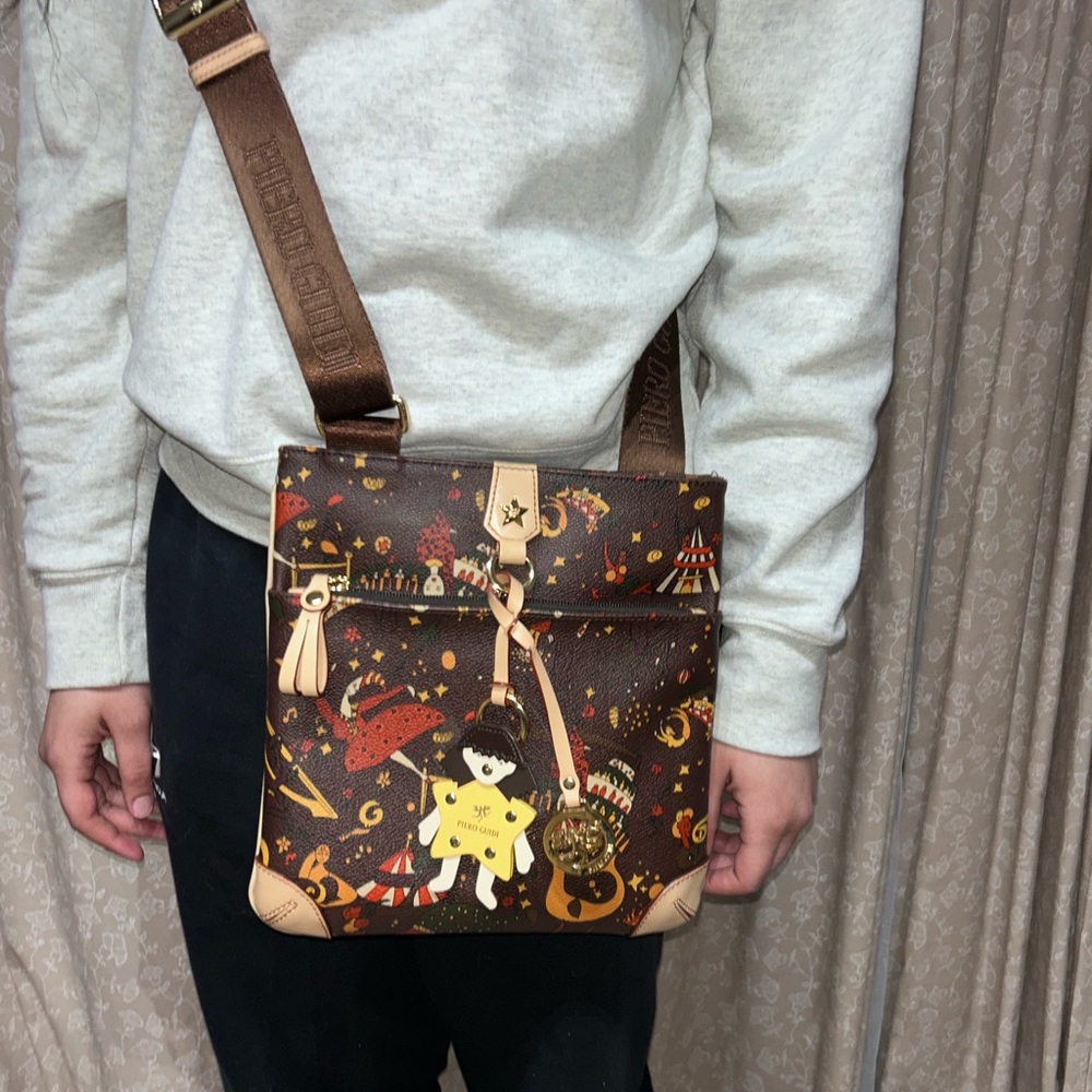 PIERO GUIDI Magic Circus crossbody bag  iconic colorful circus